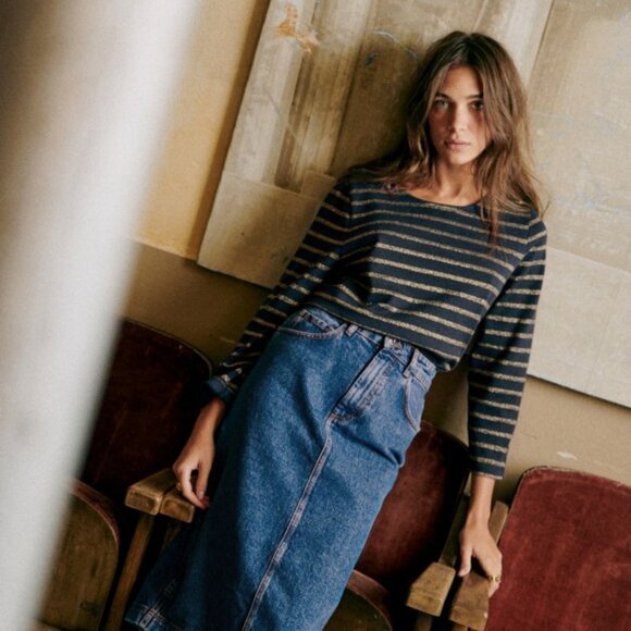 Sezane Striped Top  Colette Marinière - Picture 2 of 7